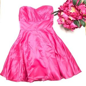 Hot Pink Narianna Full Strapless Party Dress 💕